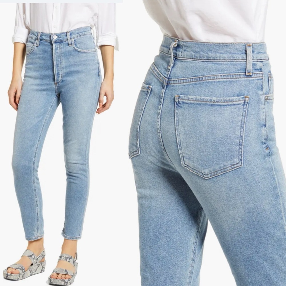Agolde Nico High Waist Ankle Slim Fit Jeans 26